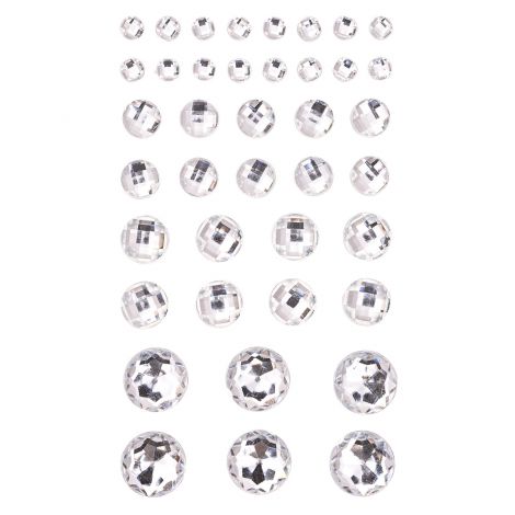 Kryształki samoprzylepne dpCraft 40szt, Crystal